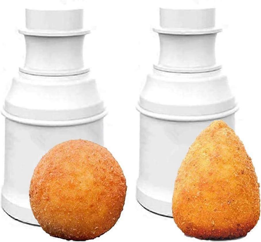 Arancini Maker Καλούπι Κεφτεδάκι Καλούπι - 2Pcs Ρυζόμπαλα Κατασκευαστής Shake Εργαλεία Κουζίνας Κωνική Πρέσα DIY Kit Κιτ κατασκευής καλουπιών μπάλας Μούχλα κατασκευαστή κεφτεδάκια - Ρύζι Scoop B