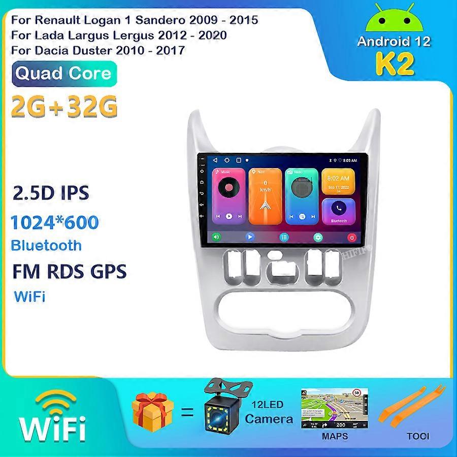 Android For Renault Logan 1 Sandero 2009- 2015 For Lada Largus Lergus 2012-2020 For Dacia Duster 2010-2017 Car Radio Multimedia