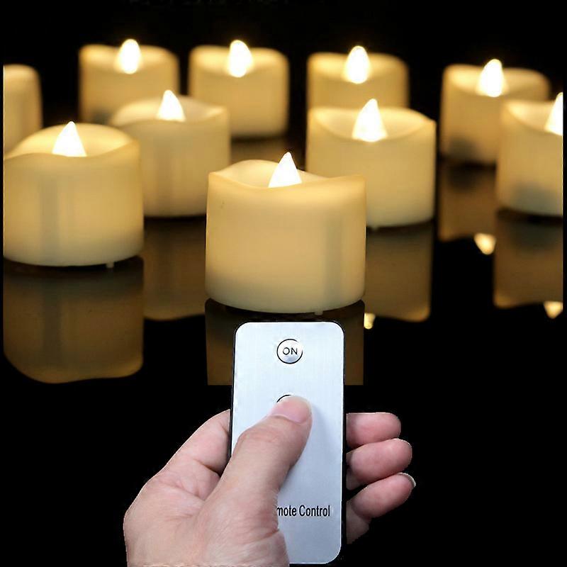 2 pièces de bougies solaires sans flamme LED à lumière scintillante avec batterie rechargeable alimentée par le soleil, bougies chauffe-plat à lumière blanche / jaune
