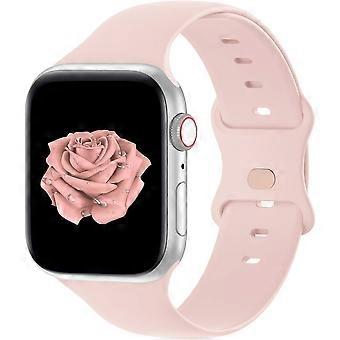 Kompatibel med Apple Watch Series 3 38 mm-serien iWatch-rem Blød silikone sportsrem Kompatibel med iWatch SE-serien