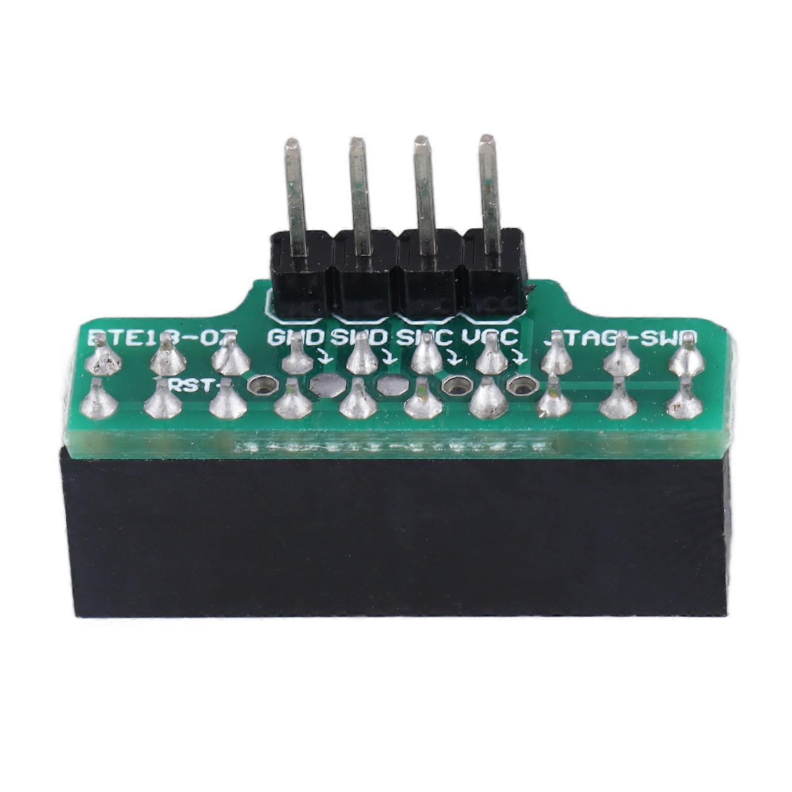 Adaptateur de débogage pour microcontrôleurs, carte de transfert facile, adaptateur de sondes de débogage pour JLINK J‑LINK V8 V9 JTAG SWD