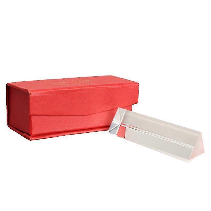 5cm Optical Glass Triple Triangular Prism Refractor Physics Experiment