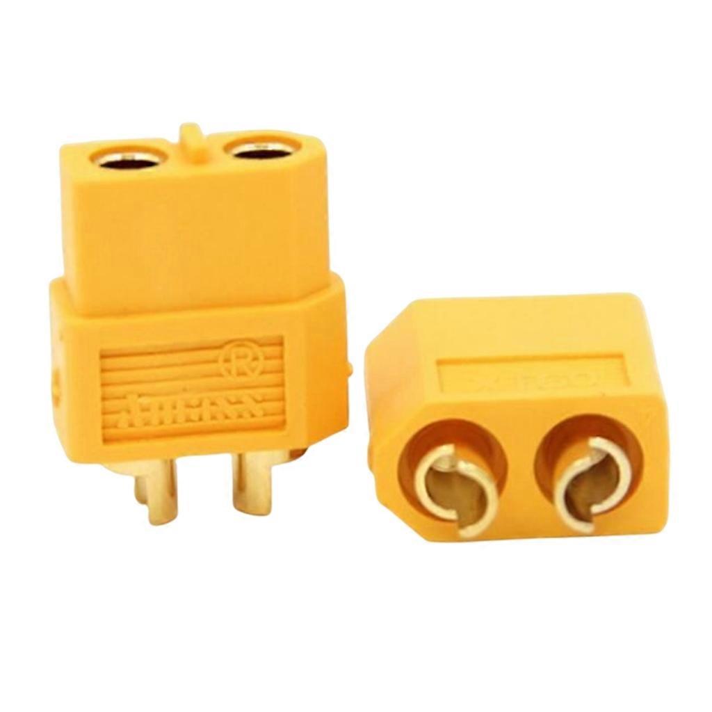 1Pair XT60 Banana Plug T-plug Bullet Connectors Plugs XT-60 T Plug Set 2PCS