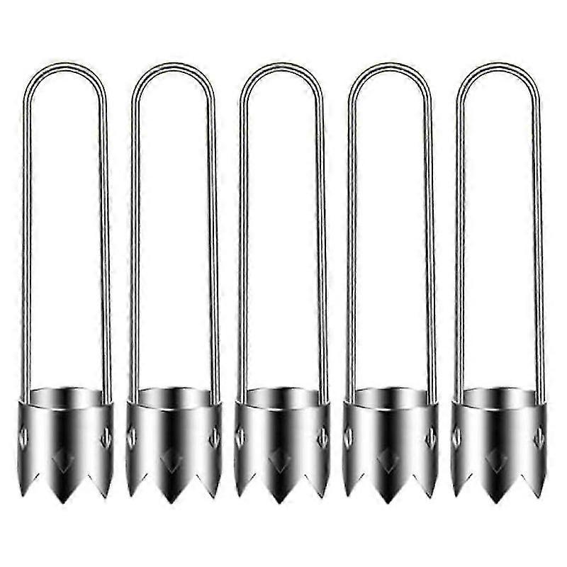 5pcs Fruit Vegetable Corer,fruit Corer Tool Pepper Seed Corer Remover,universal Stainless Steel Fruit Core Remover