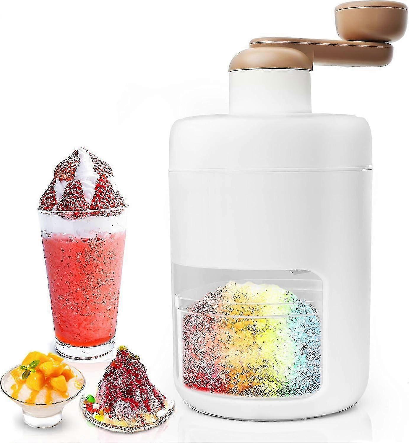 Shaved Ice Machine Snow Cone Machine Portable Ice Crusher and Shaved Ice Machine