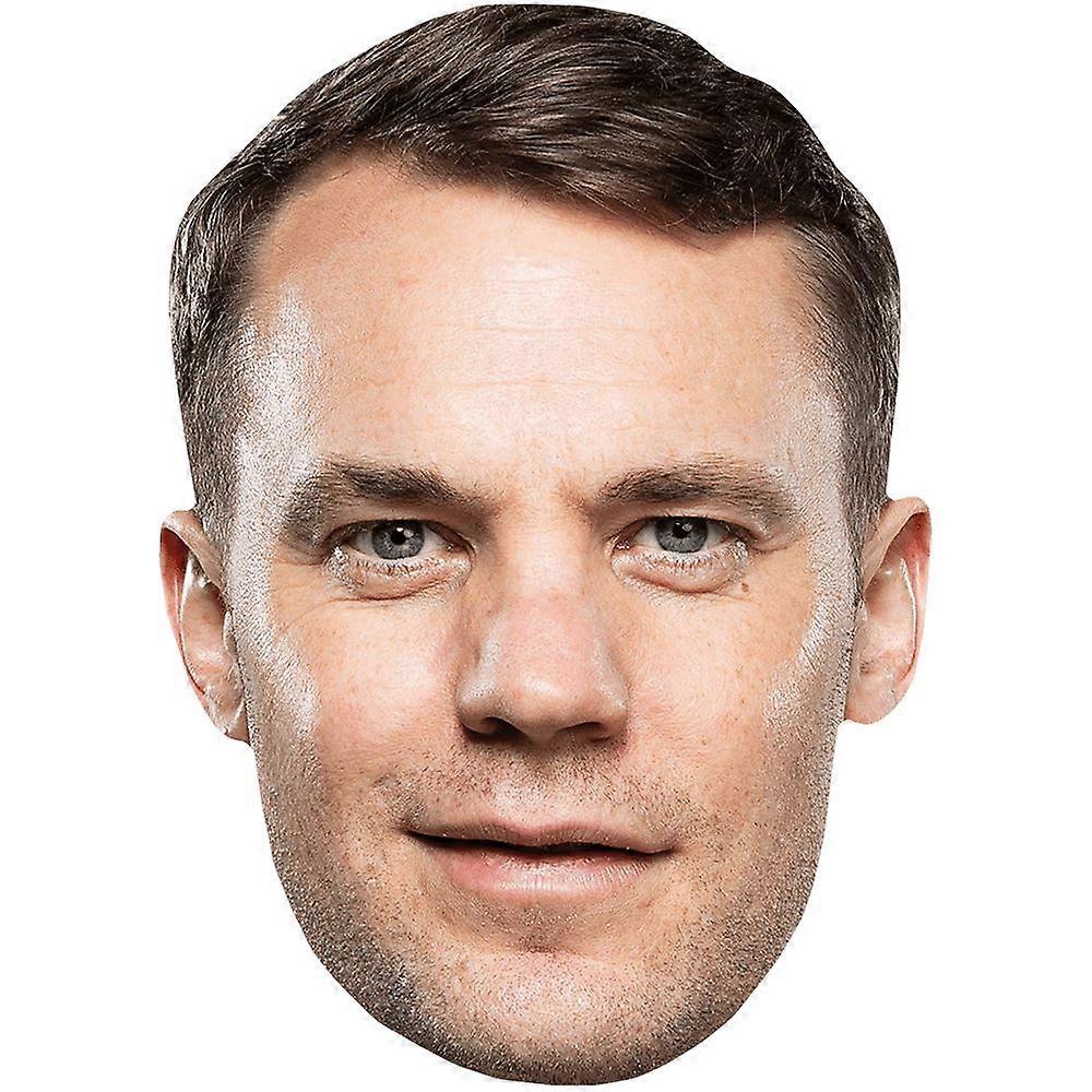 Manuel Neuer (Stubble) Celebrity Mask, Flat Card Face