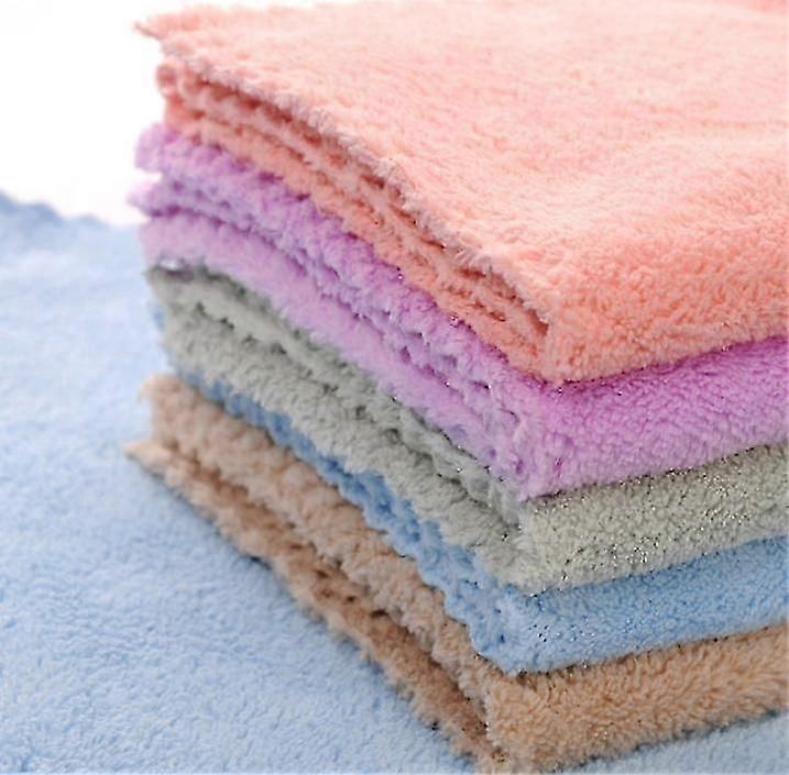 Kitchen Dishcloths - Does Not Shed Fluff - No Odor Reusable Dish Towels, Premium Dish Cloths, Super Absorbent Coral Fleece Cleaning Cloths, Nonstick O