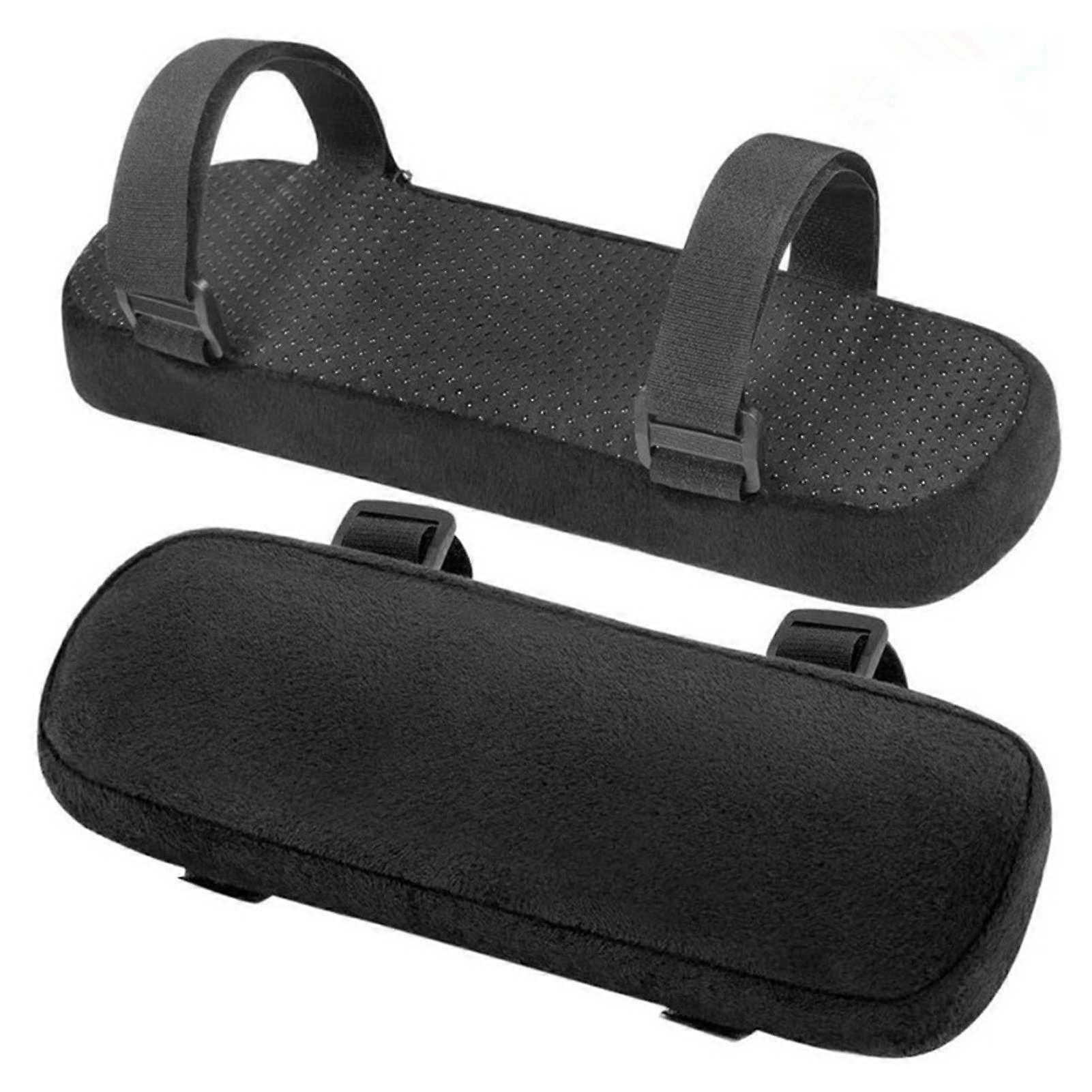 2-Pack Office Chair Armrest Pads with Memory Foam Elbow Pillow, Comfortable Armrest Covers for Office Chairs, Gaming, Wheelchairs