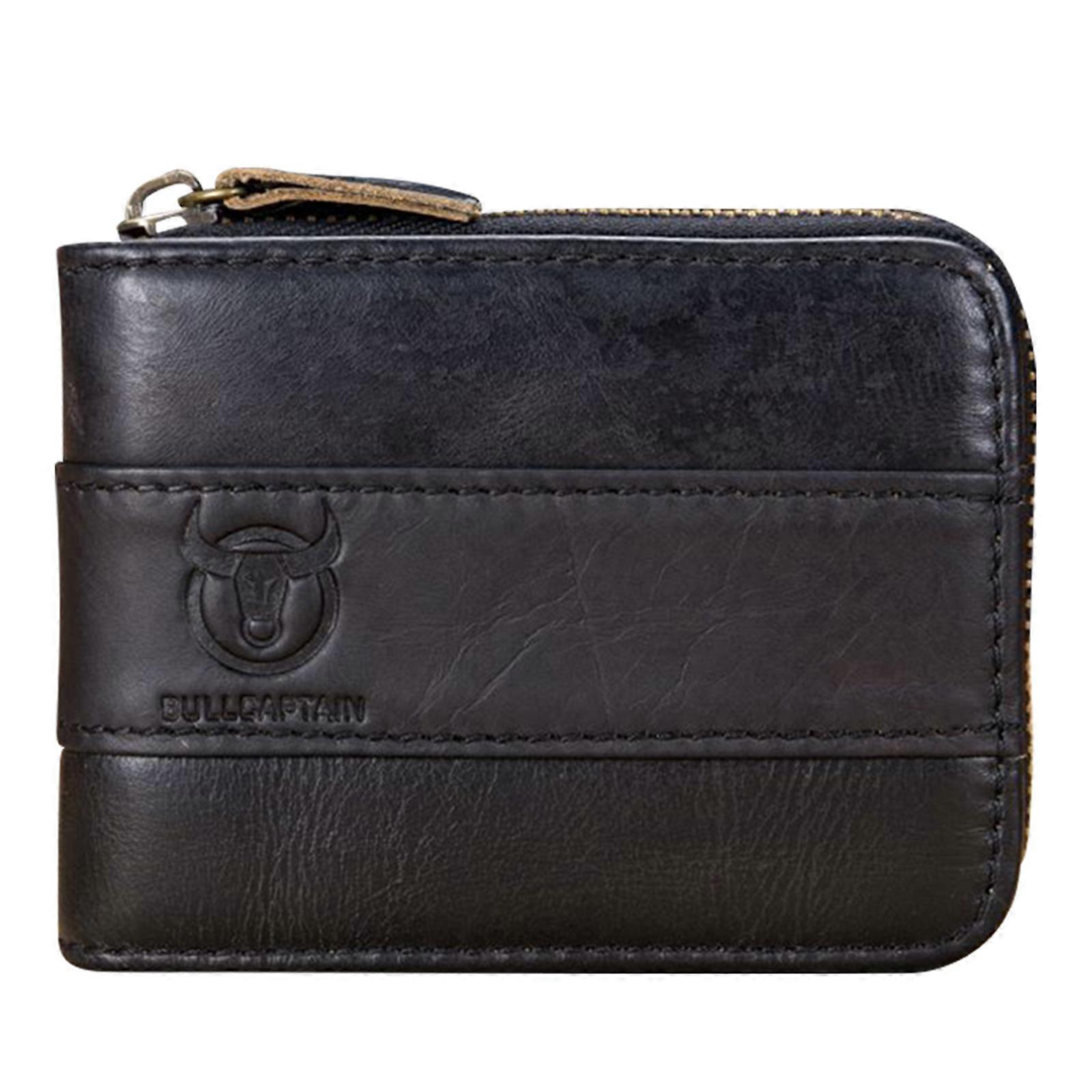 Men's Genuine Leather Horizontal Wallet with Gift Box