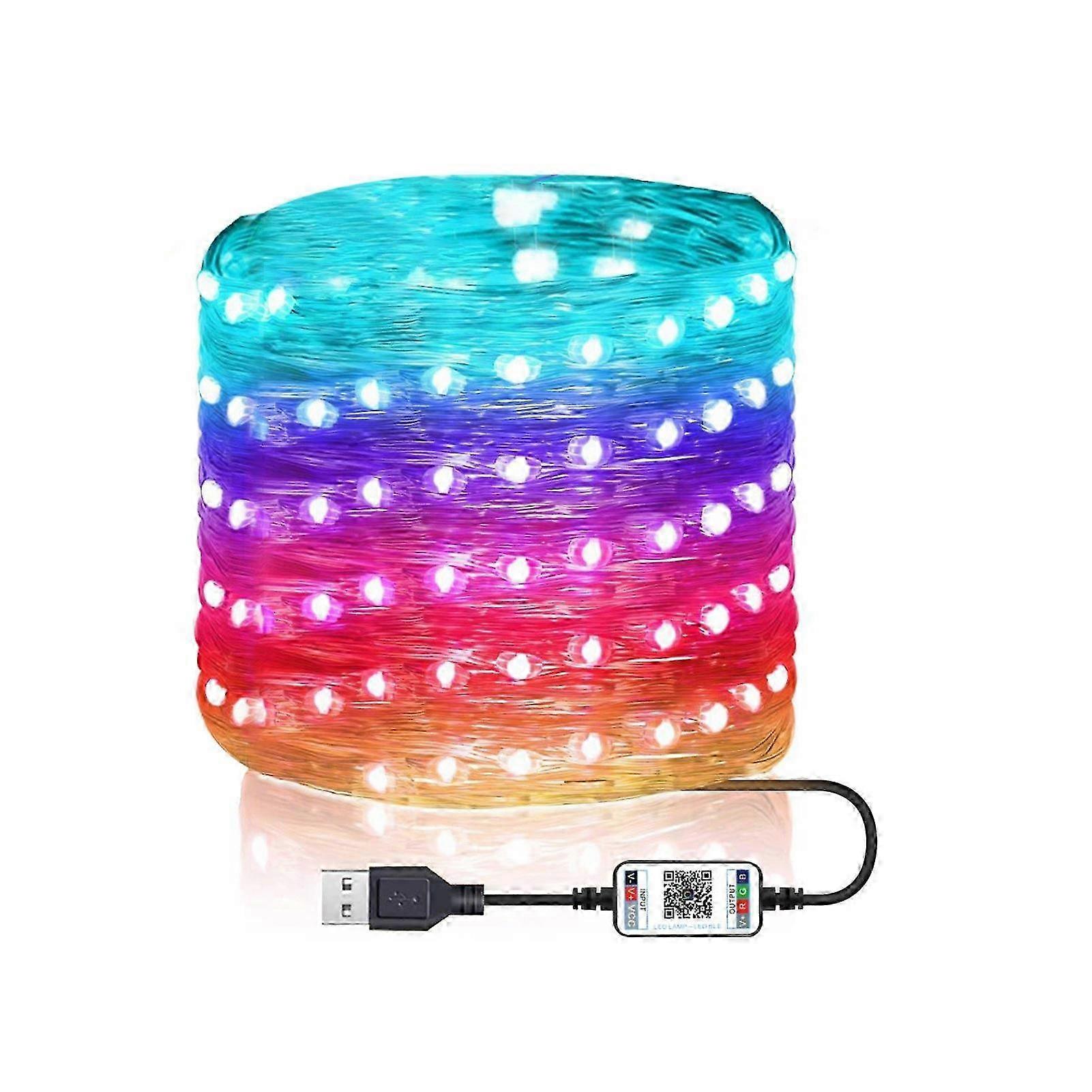 Fairy Lights Usb Plug In Led String Lights Outdoor Indoor Color