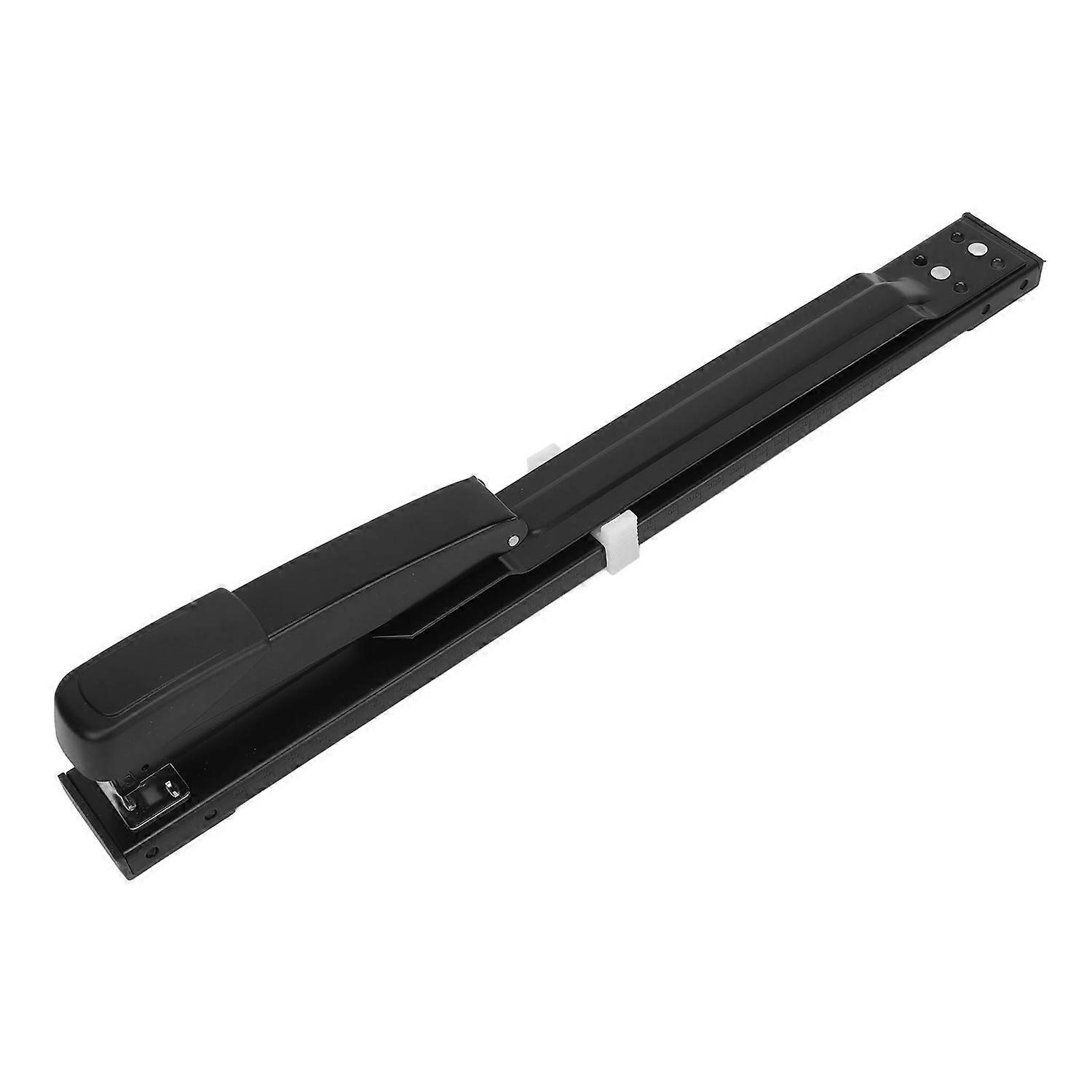 Long Arm Stapler Black 20 Sheets Capacity High Strength Metal Stable Office Stapler for Desktop Fami