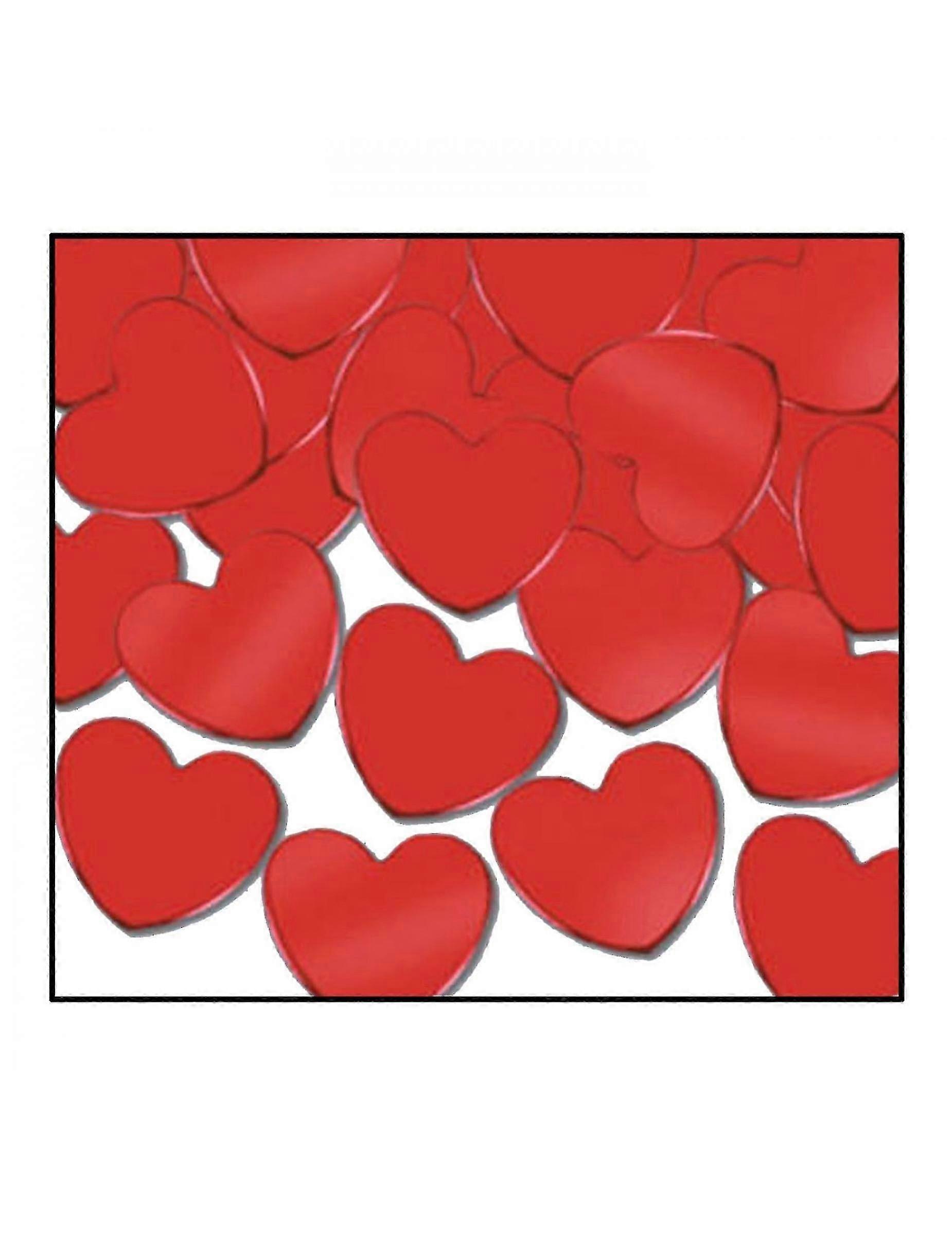 Confettis de table c?urs rouges 28 g