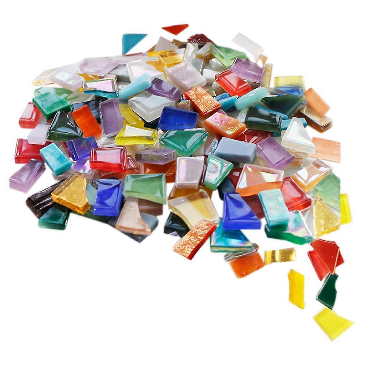 Triangular Mosaic Tiles, MulticolorDIYglass Mosaic Making Sets,and are Very Suitable for Handicrafts and Home Decoration