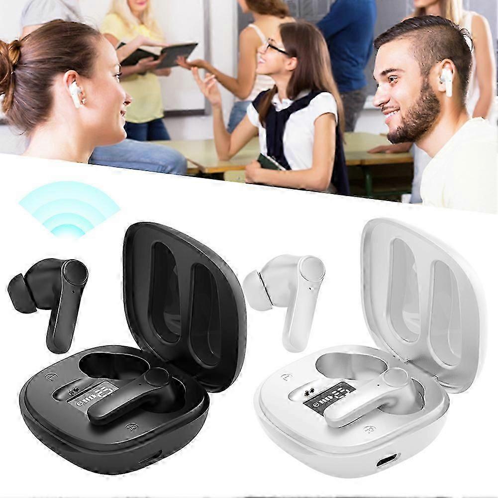 Language Translator Earbuds Multi Modes Two-way Translation Device for Traveling