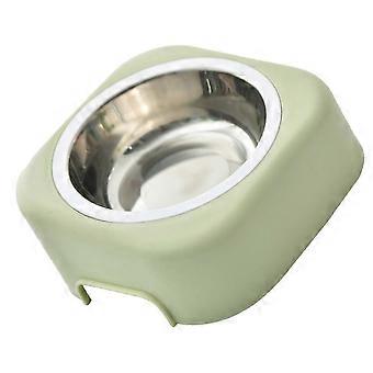 Tazón elevado para mascotas que evita el deslizamiento Plato elevado de comida para mascotas desmontable inclinado de 8 grados para gato Perro verde