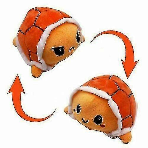 Double-sided Reversible Toys Stuffed Doll Turtle Plush Animal Soft F