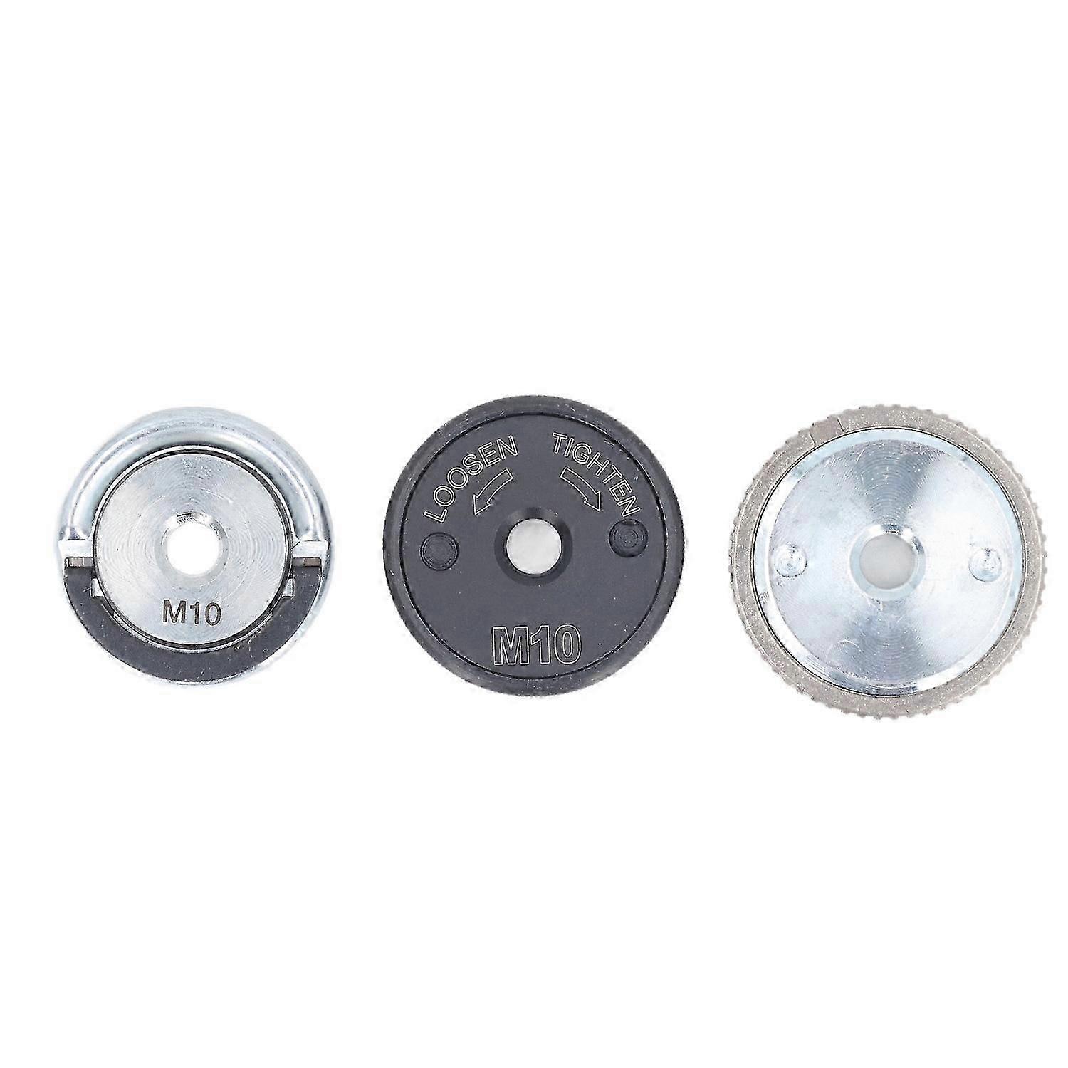 3PCS M10 Angle Grinder Flange Nut Self Locking Pressure Plate Universal Lock Nut 12000RPM 40Nm High