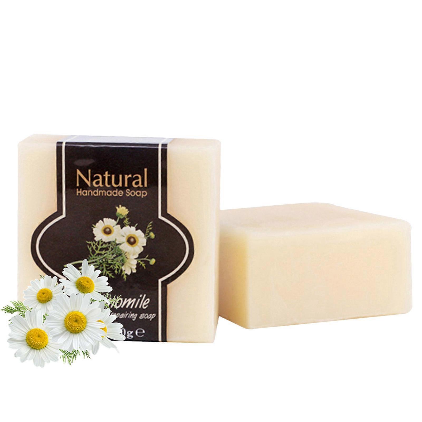 Chamomile Whitening And Repairing Soap Bar For Face Body Dark Spots Remover Deeping Cleansing Natural Hand Made Soap Gentle For All Types D