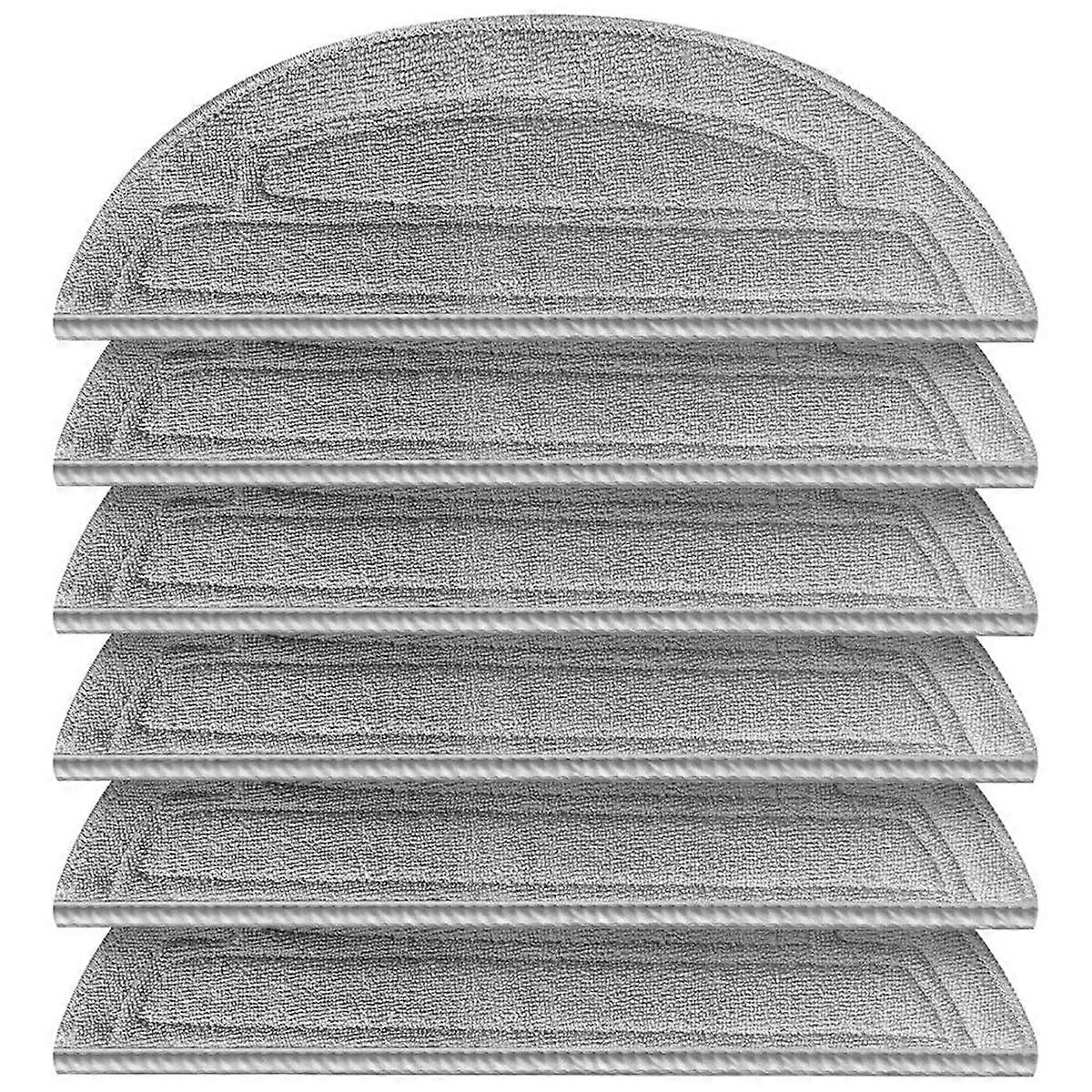 6Pcs Mopping Cloths for S8 MaxV Ultra Robot Vacuum Cleaner
