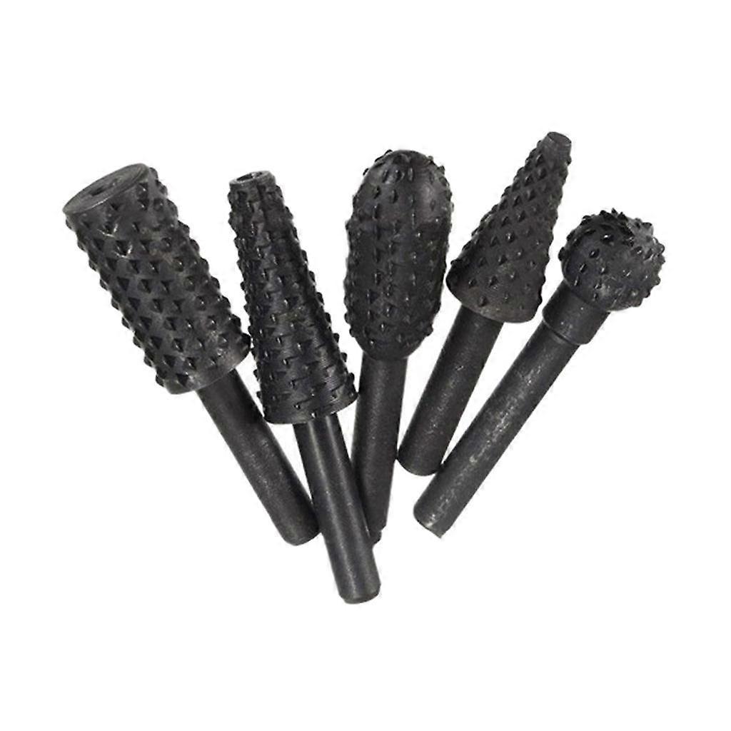 Karbidgratsett - 5 stk solid karbidrotasjonsgrader 1/4 skaftdyse