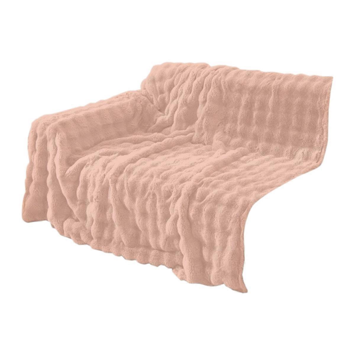 Luxury Faux Fur Sofa Covers Warm Winter Plush Couch Slipcovers, C
