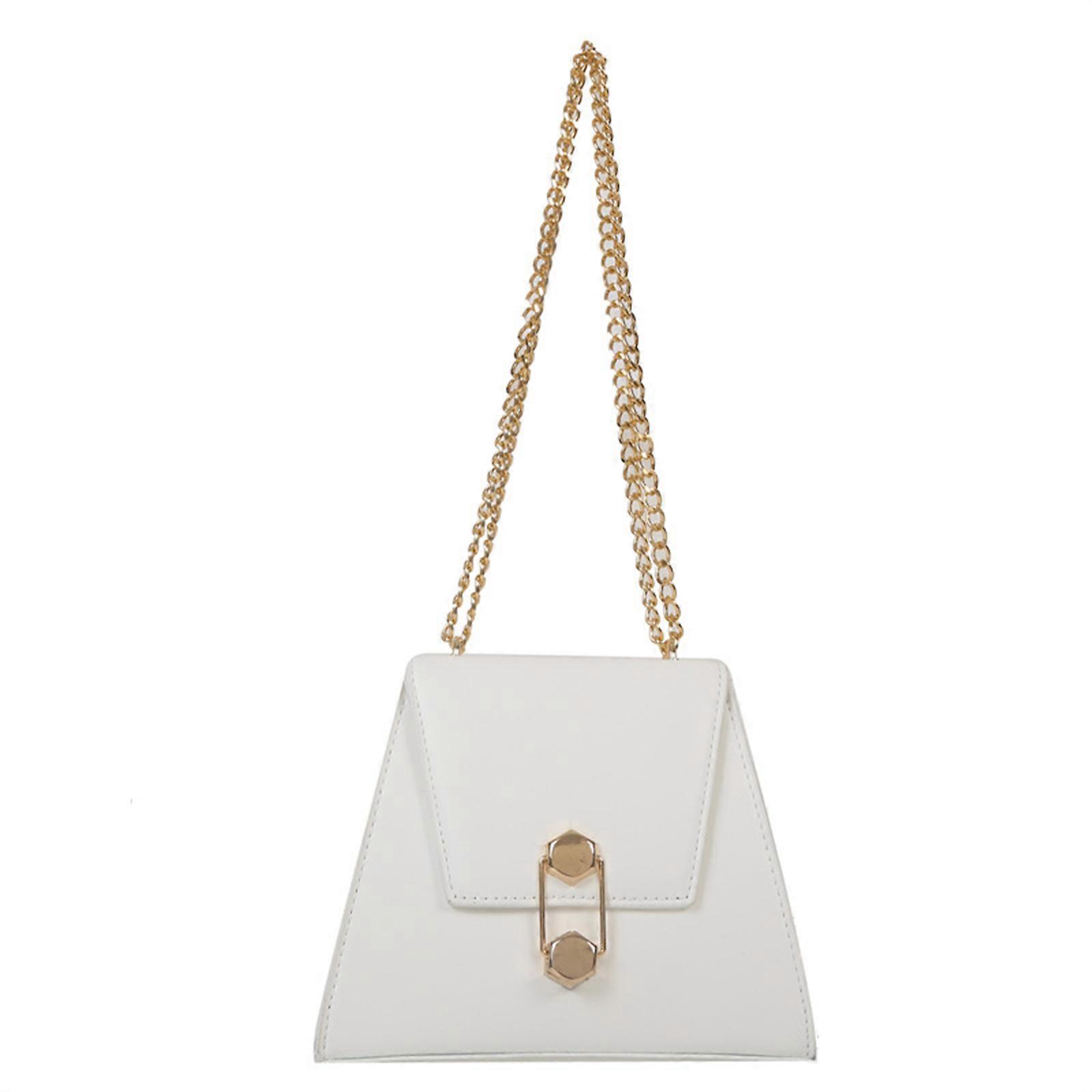 2023 NEW Crossbody Shoulder Bag for Girl Women Fashion Versatile Chain Bag Cellphone Bag Solid Color Leisure Trendy Bags  White