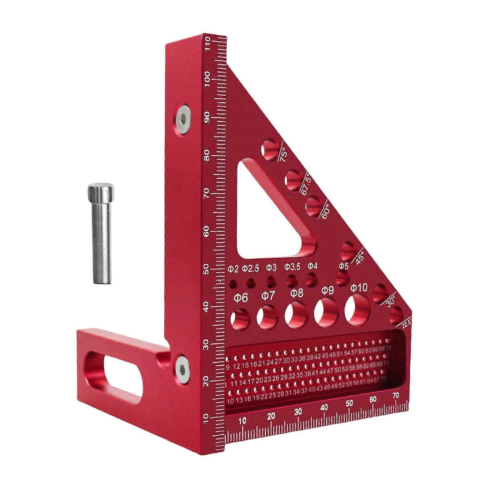 Multipurpose Triangular Measuring Instrument Suitable for Exact Line and Angles Marking in Engineering & Craftsmanships Multicolor