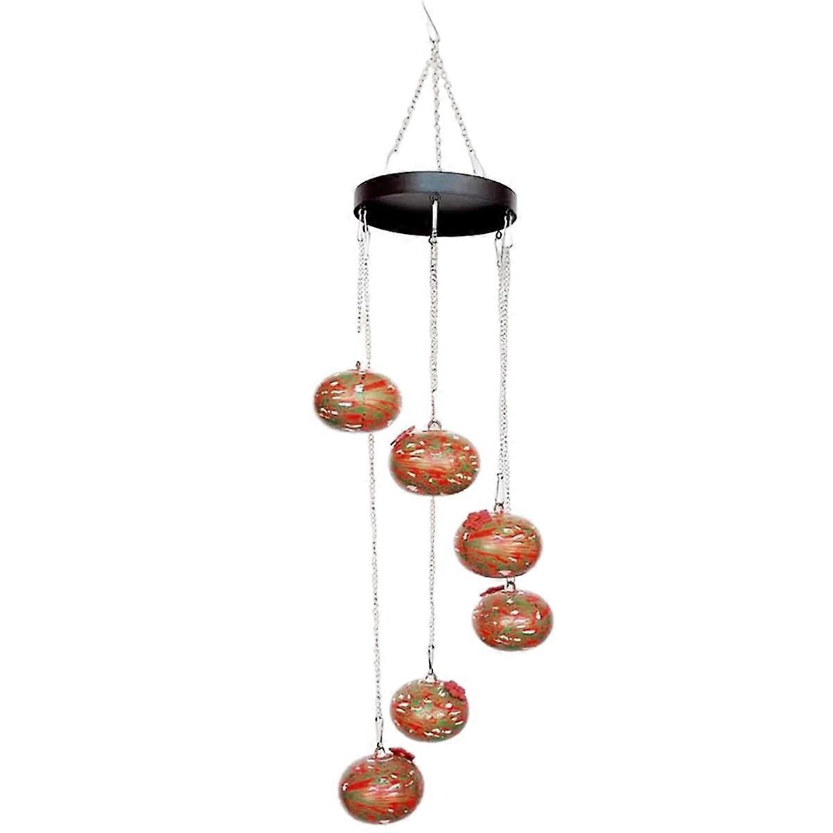 Charming Wind Chimes Bird Feeders,Never Leak,Perfect Garden Decor,B
