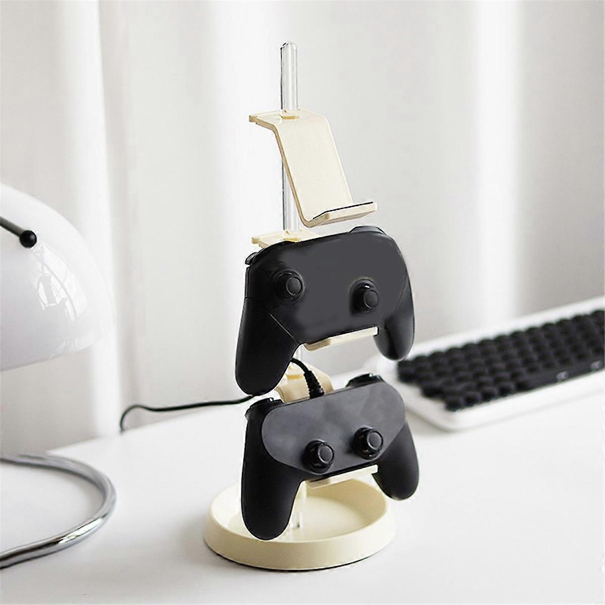 Transparent Tube Controller Stand Game Controller Headset Hanger,B
