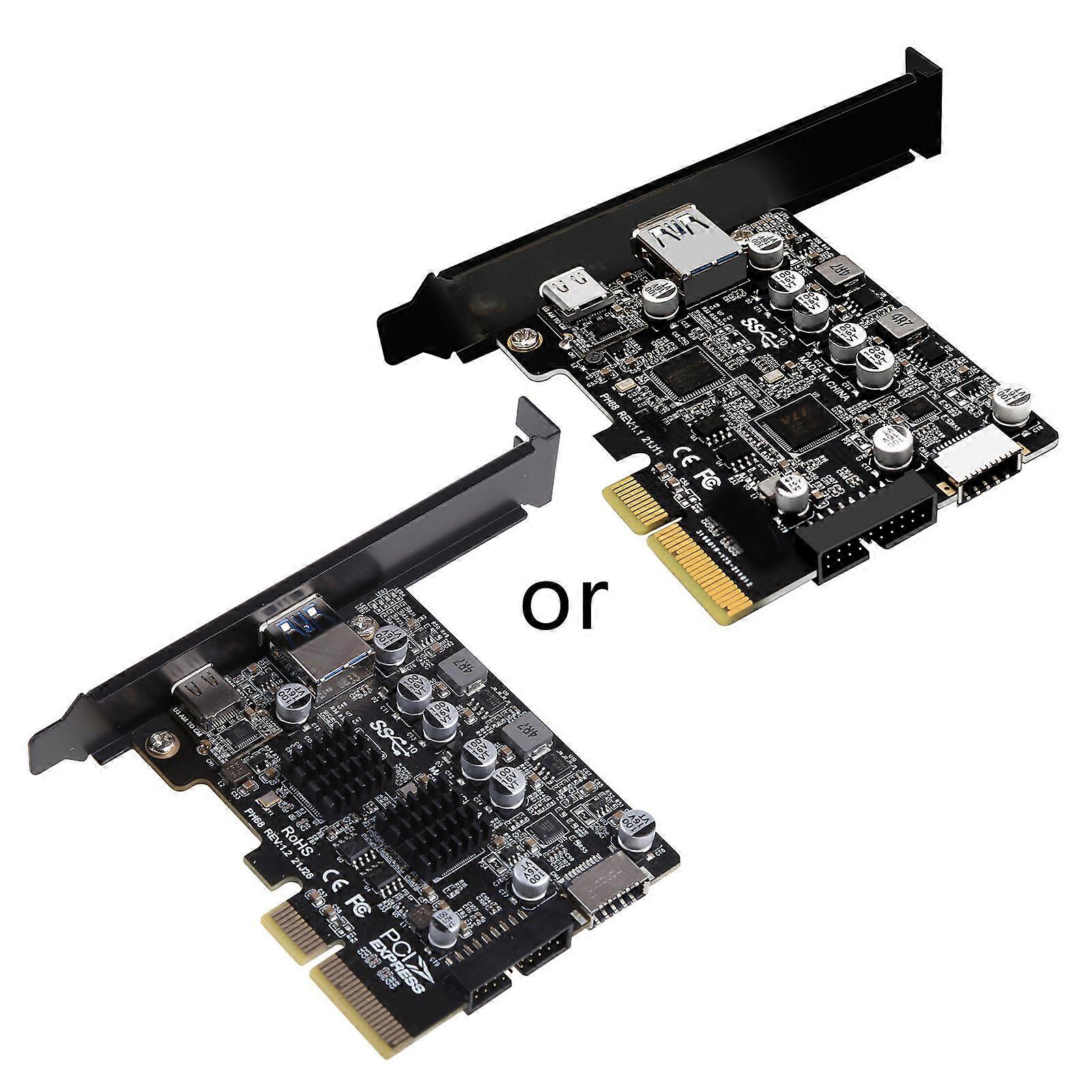 PCIE 3.0 To USB 3.2 Type-C 10Gbps USB-C Controller PCI-E  Type E 19P20P Adapter