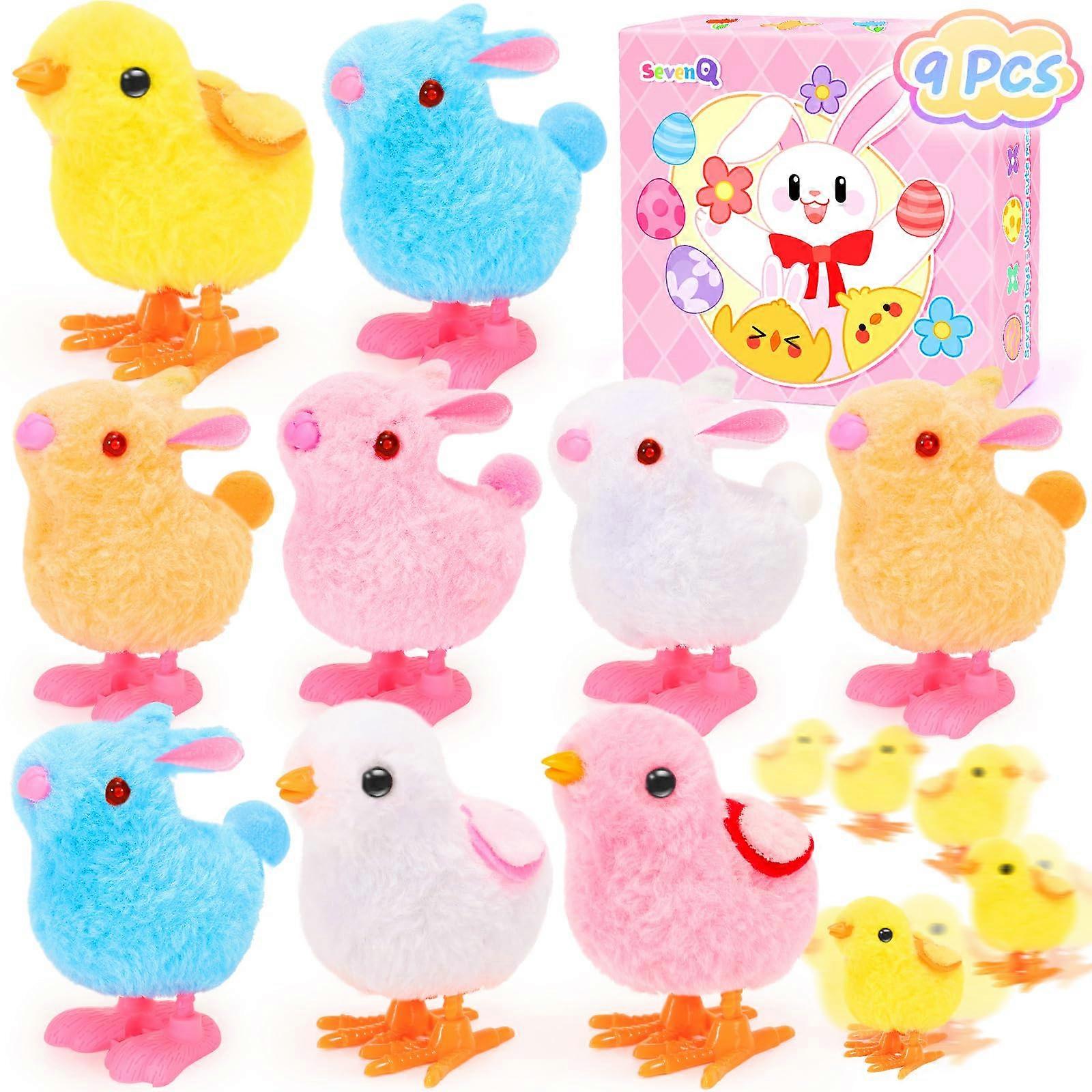 9 Pcs Wind Up Toys for Easter Basket Stuffers Party Favors