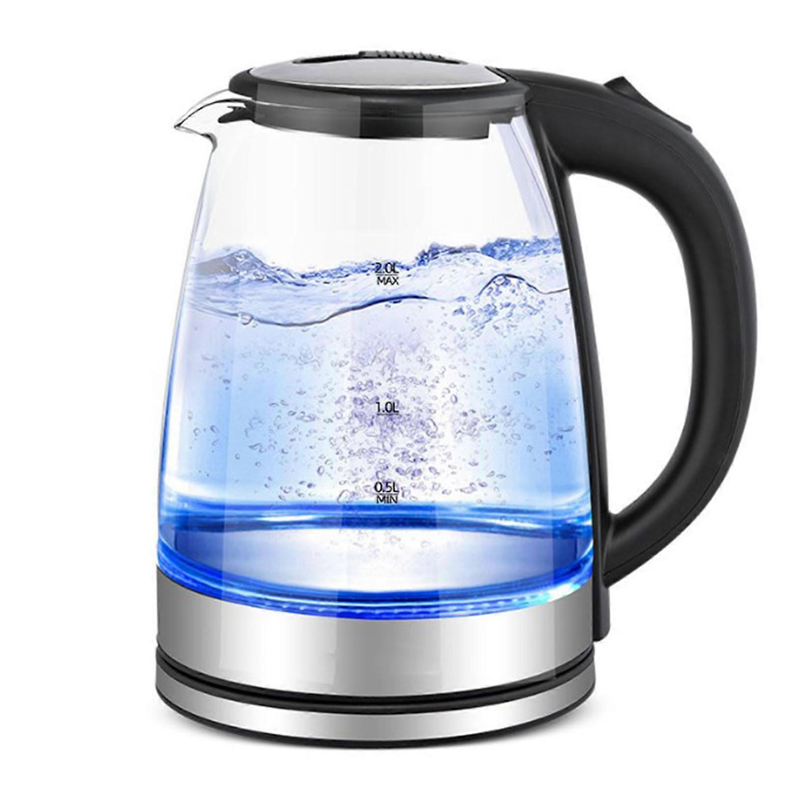 Electric Glass Tea Kettle, Fast Water Boiler With High Borosilicate Glass, Ensuring Safe And Durable Use For Daily And Office, Bpa-Free Materials 2L