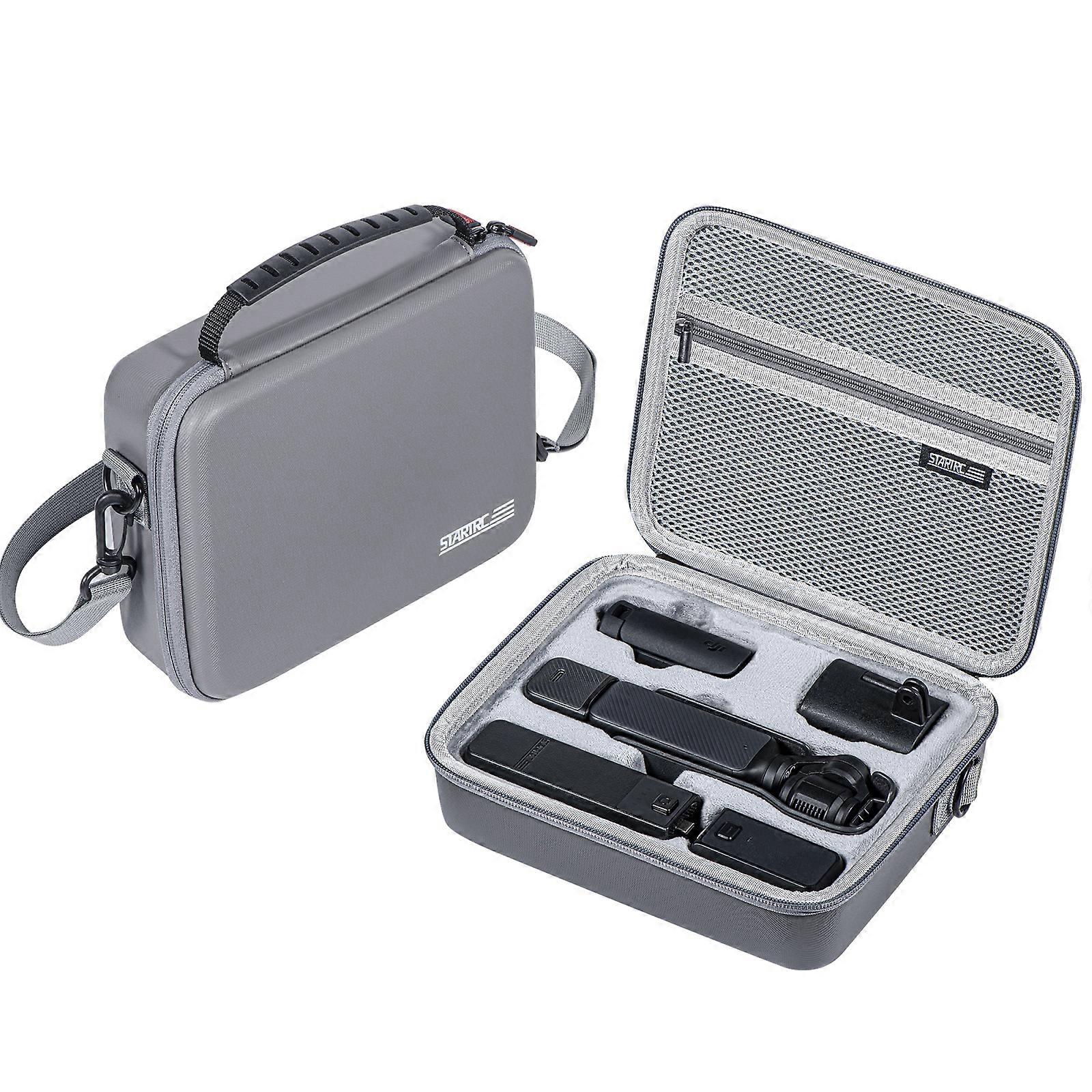 For DJI Osmo Pocket 3 STARTRC Portable PU Storage Box Carrying Case (Grey)