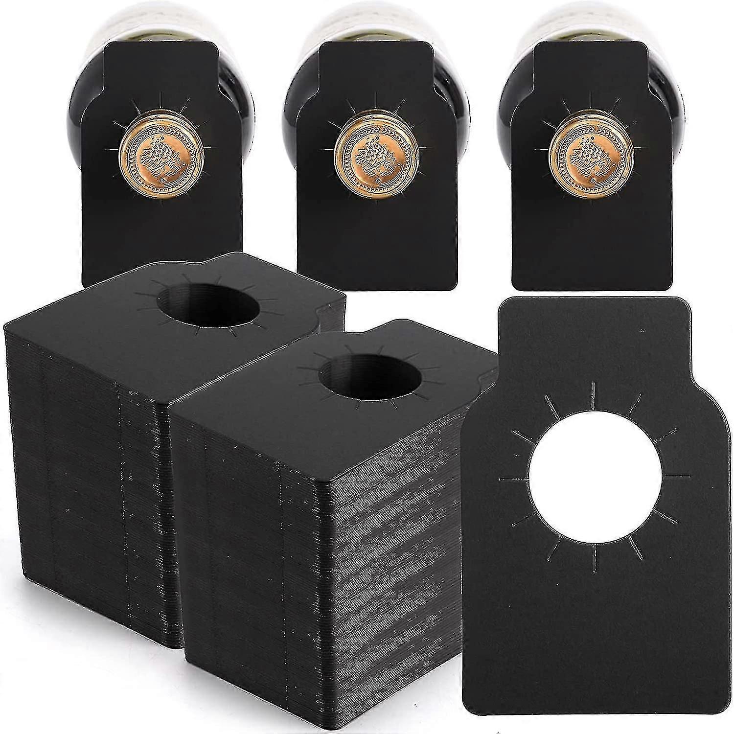 300 Pcs Wine Bottle Tags Kraft, Paper Wine Cellar Labels, Reusable Custom Plain Bottle Neck Gift Tags