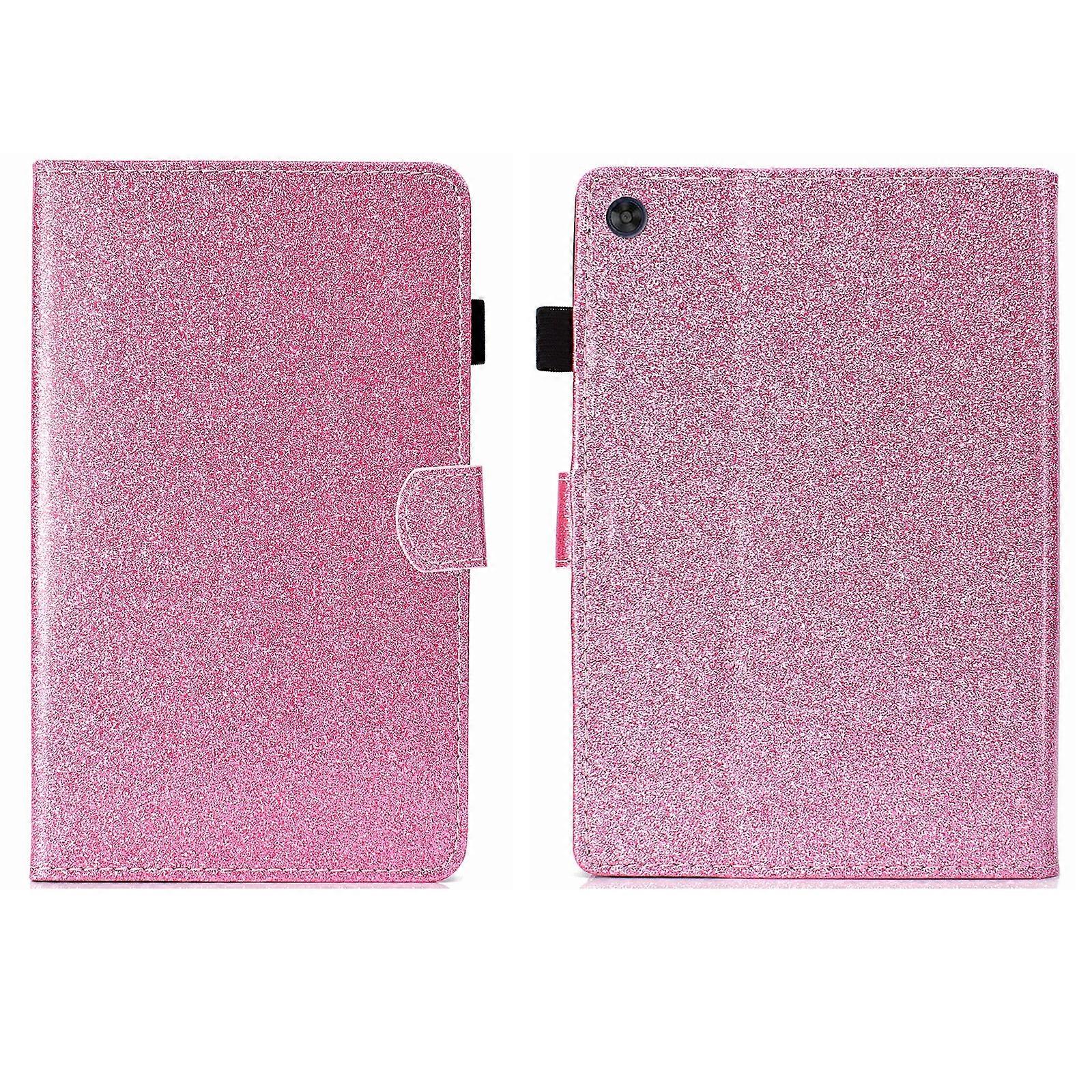 Glitter Powder Smart PU Tablet Case with Sleep / Wake-up Function