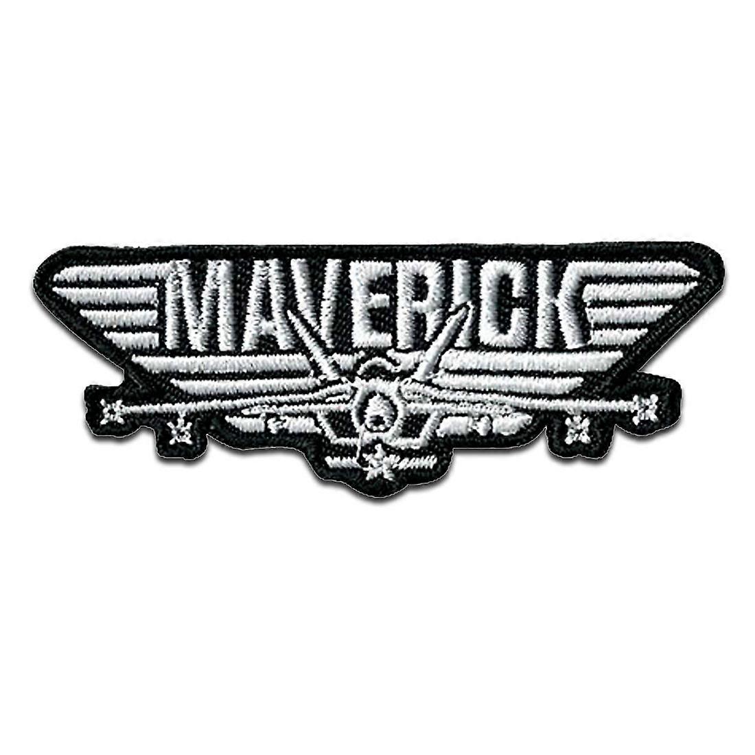 Top Gun Maverick Badge - patch, strijkpatch, opstrijkbare patch, afmeting: 2,6 x 6,9 cm