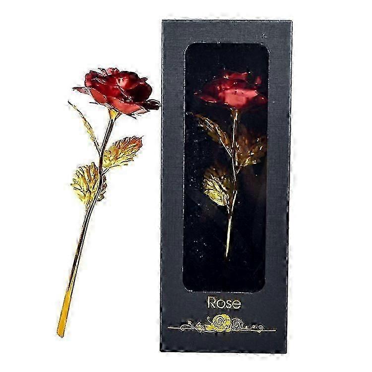 Goldene Ewigkeitsrose in Geschenkbox