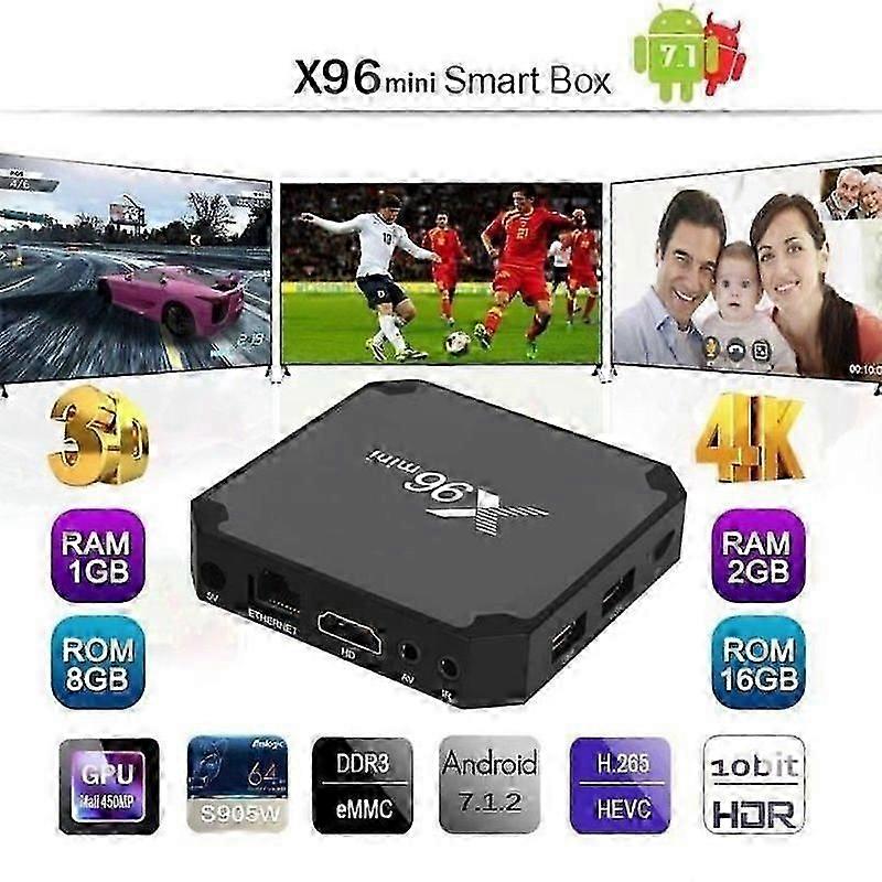 X96 mini TV Box 4K Media Player Android 712 HD 2G+16G Player