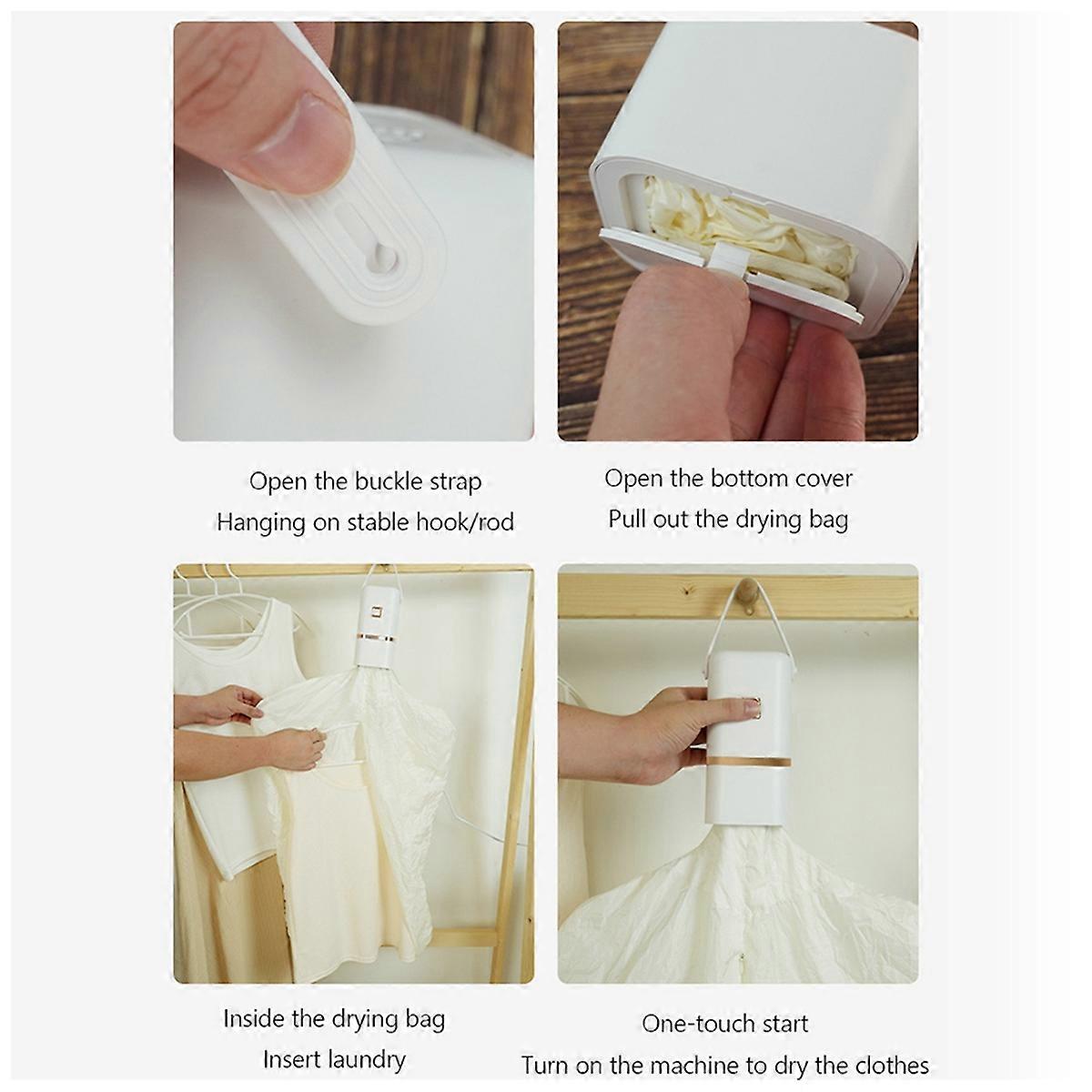 Portable Dryer Small Household Dryer Foldable Dryer Travel EU Plug