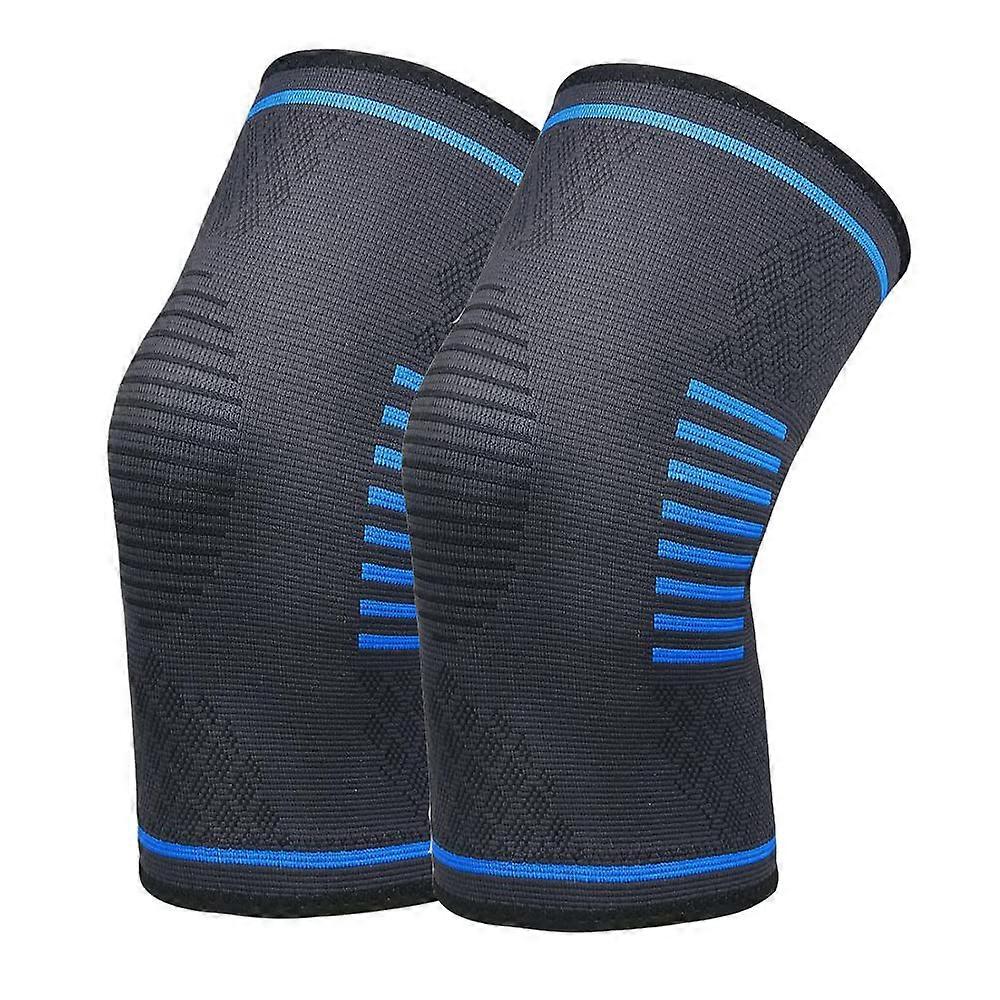 Knee Pads For Joint Pain Support Orthopaedic Elastic Bands Size L 1 Pair Blue Meniscus Tear Relief