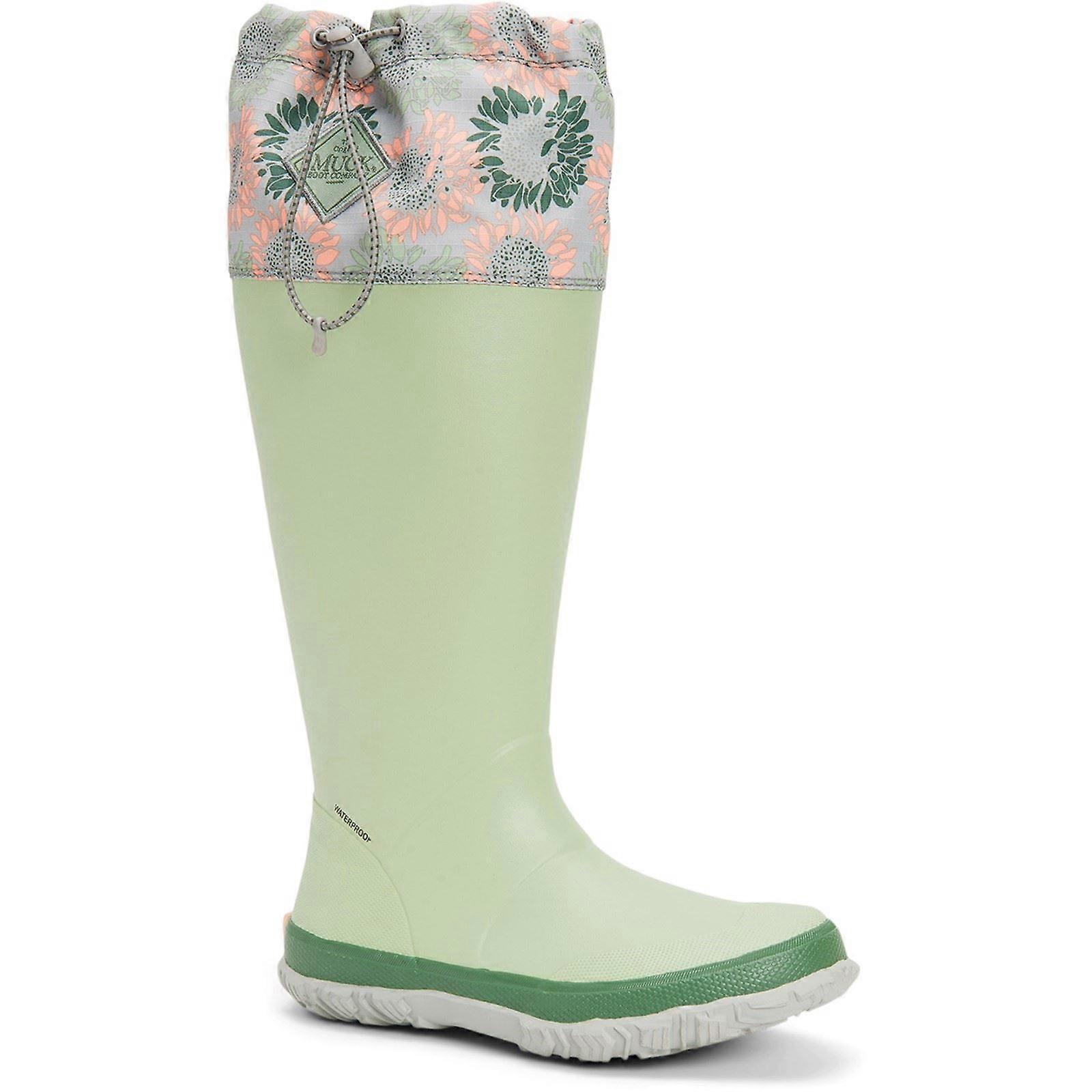 Muck Boots Forager Tall Green Rubber Female Textile/Weather Wellingtons-9
