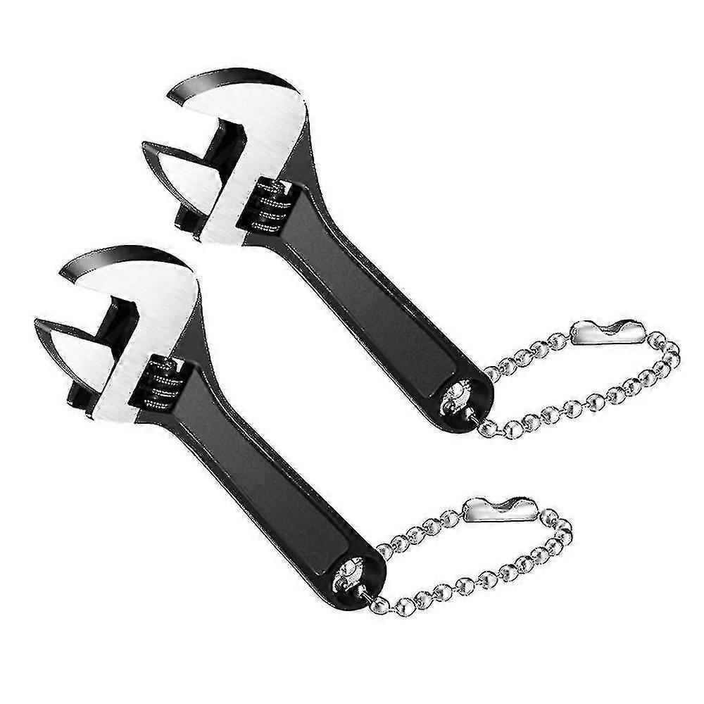 Hand Wrench Size Adjable Knurl Tool (2 Pcs,2.5 Inch 6m )