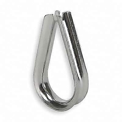 Wire Rope Thimble, 1/4 in, Steel, PK25