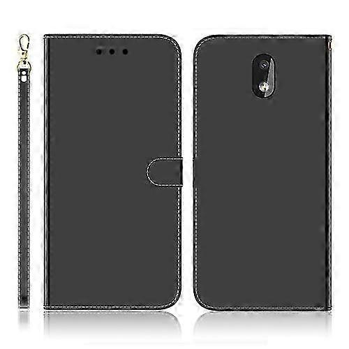 Étui en cuir à rabat horizontal pour Nokia 2.2 avec surface miroir imitée