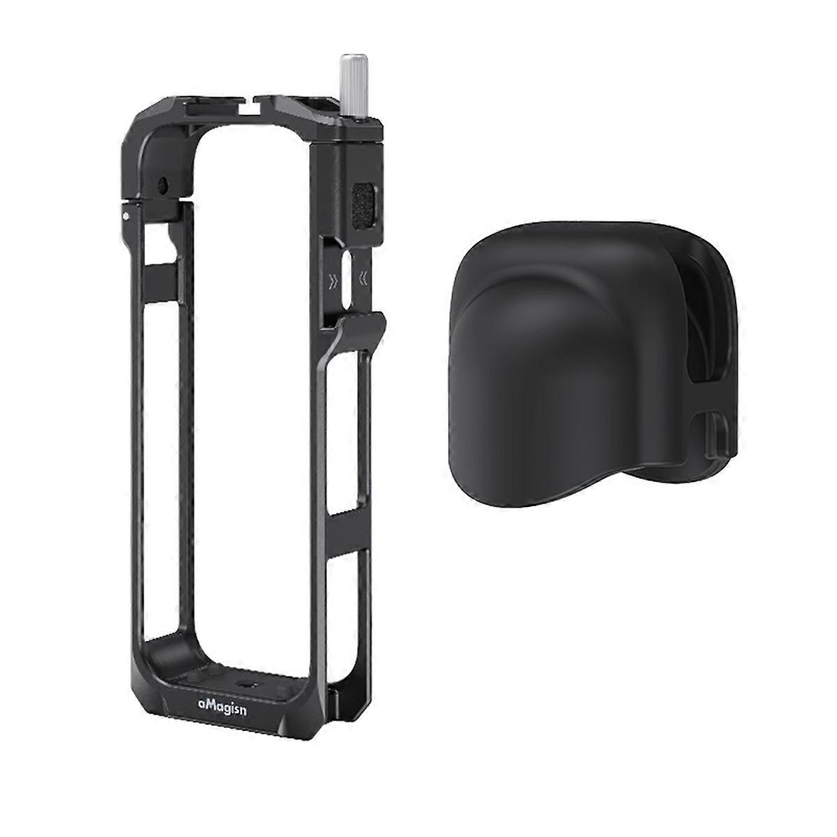 Metal Cage Protection Wind Noise Expansion Frame Accessories with Lens Cap for X5