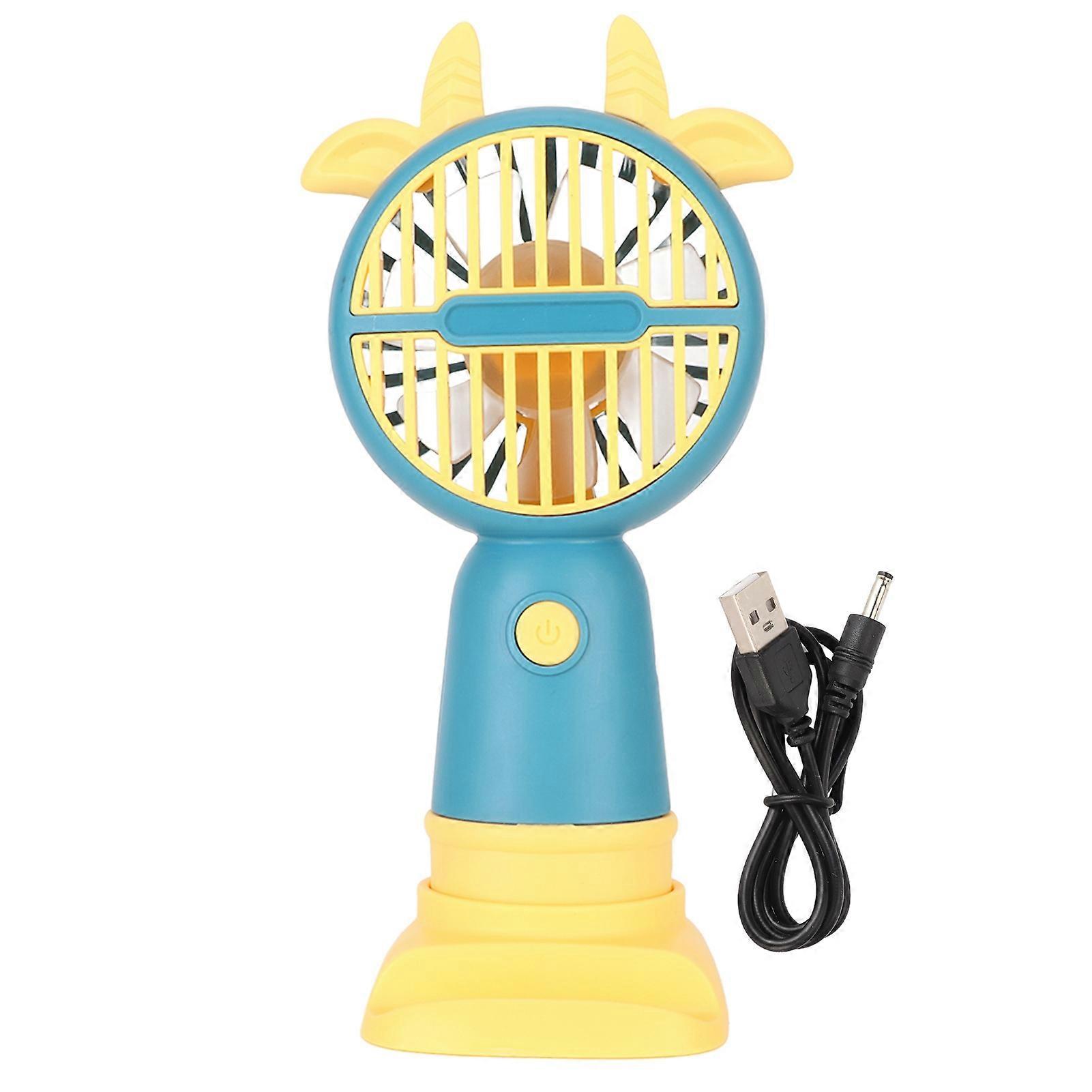 Mini Handheld Fan Portable USB Rechargeable Ergonomic Desk Table Fan Small Pocket Fan for Students