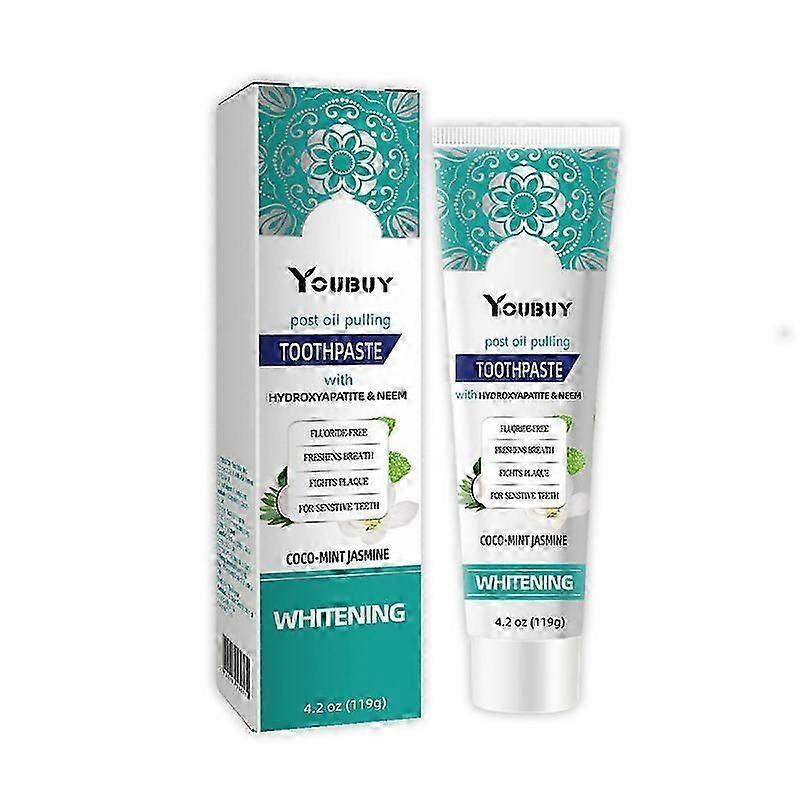 Hydroxyapatite fluoride free toothpaste, whitening toothpaste, fresh breath anti-decay toothpaste, reduce tooth stains whitening toothpaste
