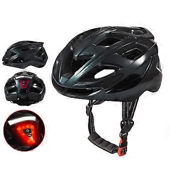 Bicycles Helmet with Rear LED Lights Lightweight Bicycles Helmet Taillight Helmets for Commuters Cycling Scooter  metal gray