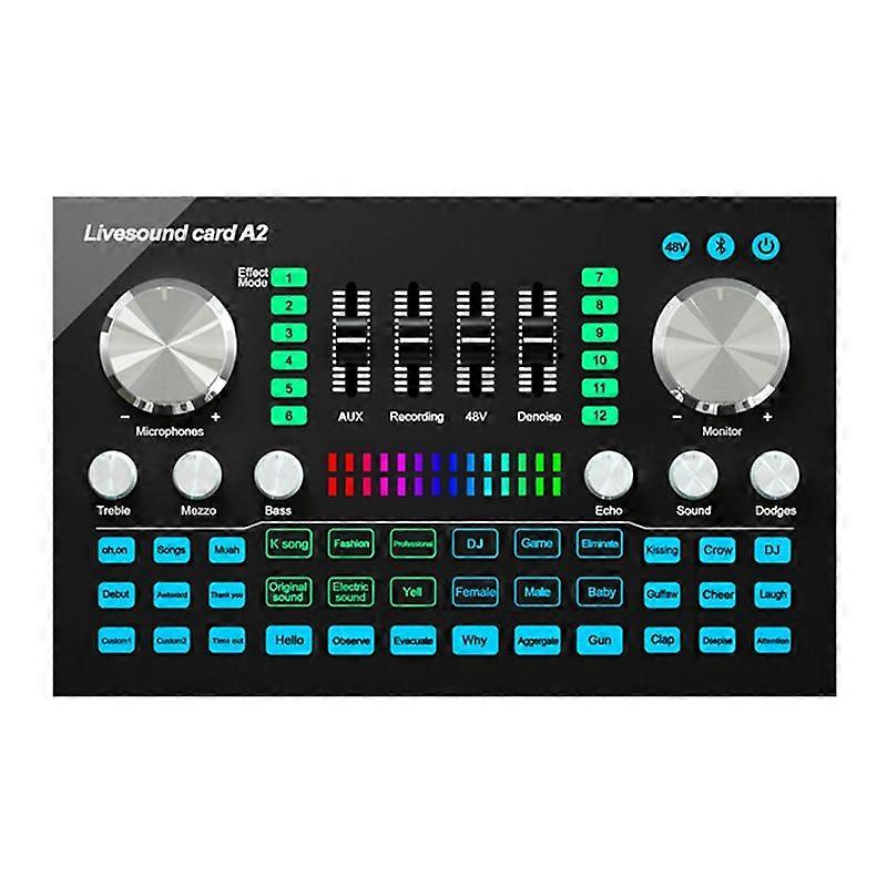 Sound Card 48V Recording Live Karaoke Mobile Computer Special Live Set