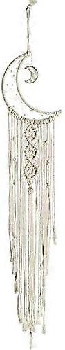 Handmade Macramé Boho Moon Wall Hanging